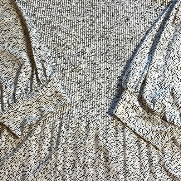 Adrianna Papell Flowing Mini Accordion Pleated Long Sleeve Blouse Tunic Size 2X - Picture 11 of 16